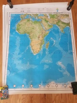 Large 6 - panel World Map 1987 - Strategic Air Command 6