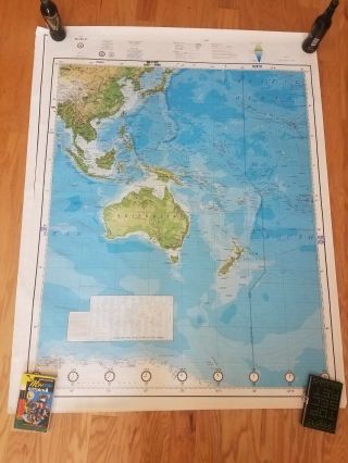 Large 6 - panel World Map 1987 - Strategic Air Command 7