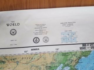Large 6 - panel World Map 1987 - Strategic Air Command 8