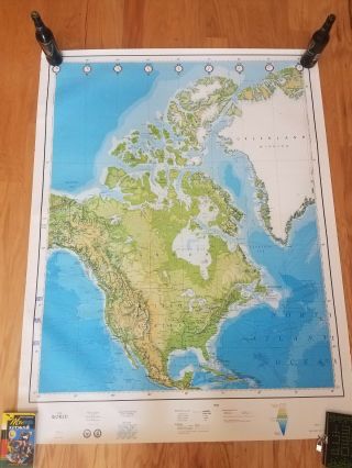Large 6 - panel World Map 1987 - Strategic Air Command 9