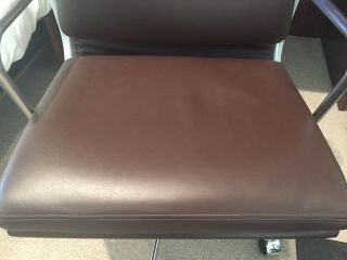 AUTHENTIC Eames Herman Miller Soft Pad Management Chair Brown MCL Leather - 6