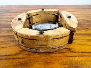 Vintage Wooden Hat Stretcher Form 1920 ' s The Osbro Milliners Supplies 12