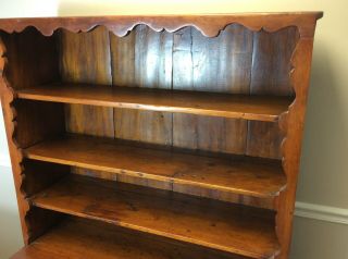 Antique Pine Stepback Cupboard 3