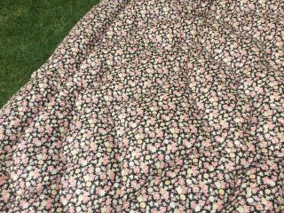 old Vintage Feather Single Floral bed Quilt Eiderdown cover throw bedspread 2