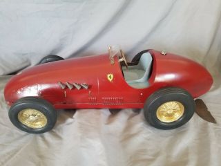 Ferrari " Toschi " Race Car Made In Italy Vintage
