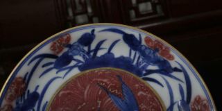 Old Two Rare Blue and White Chinese Porcelain Fish Dish Xuande MK 9