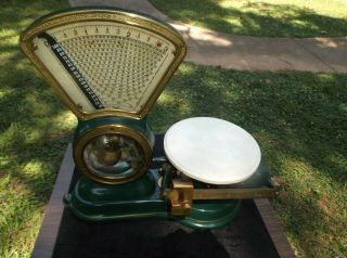 Antique Vintage 3 Pound Candy Scale Old Collectible Scales Weighing Store Rare 10