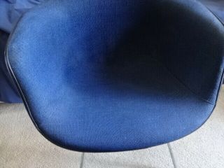 Vintage Mid Century Modern Herman Miller Eames Girard navy blue tweed Armchair 4