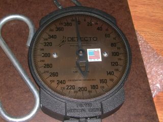 DETECTO MATIC HANGING SCALE NO.  11S SERIES 400 POUNDS LBS USA 8