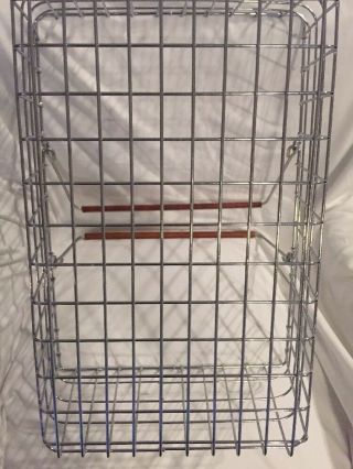 Vintage Wire Metal Grocery Store Shopping basket Kasper Wire Shiner Texas 8