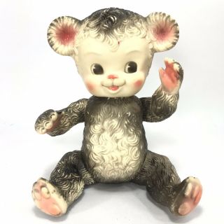 Rare 1958 Sun Rubber Company Sunny The Bear Jointed Squeak Toy -