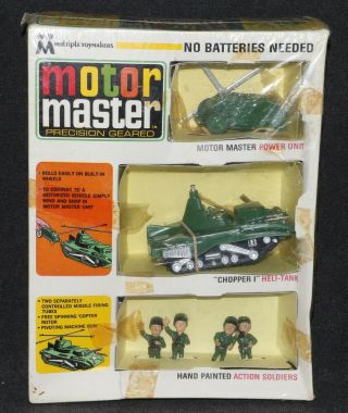Mutlitple Toymakers Products 1966 Motor Master Army Soldier Playset Mib