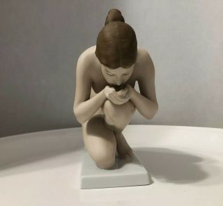 1935 Ernst Wenck Rosenthal Germany Figurine 752 Nude Drinking Porcelain Figure