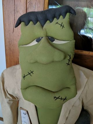 Primitive Halloween Frankenstein Doll,  Handmade 3