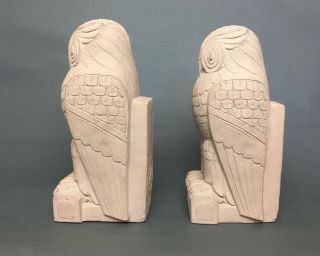 Art Deco Cast Sandstone Owl Bookends,  Library of Congress 2