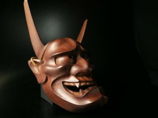 Japanese Handmade HANNYA mask noh kyougen kagura demon mask bugaku 4