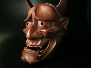Japanese Handmade HANNYA mask noh kyougen kagura demon mask bugaku 6