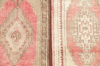 Package of 2 MUTED Oushak Turkish Distressed Oriental Area Rug Hand - Knotted 2x3 4