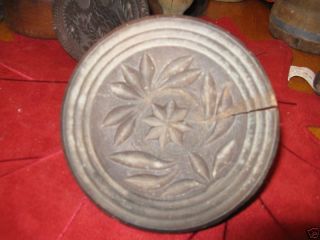 Rare Old Butter Mold Mould Stamp Press Print Flowers Richardi Bechtold