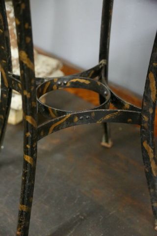 Vintage UHL Toledo drafting stool chair industrial urban loft striped black old 7