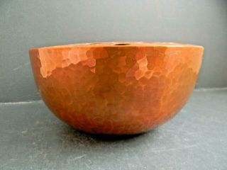 Newlyn Hammered Copper Rose Bowl