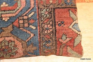 Antique Persian Serapi Rug 19th century One of a Kind Handmade Pillow made of 5