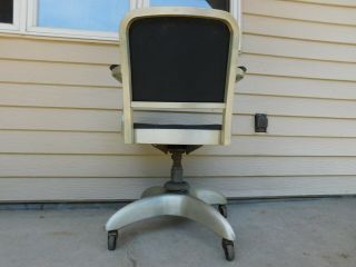 Vintage Earlier Goodform Propeller Base Aluminum Rolling Office Desk Arm Chair 8