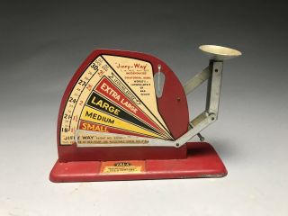 Vintage Jiffy Way Egg Scale Val A Company Chicago