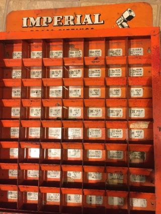 Vintage 1950s Imperial Brass Fittings Hardware Store Display Case