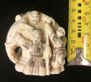 Netsuke Large Antique Signed Meiji Period 8