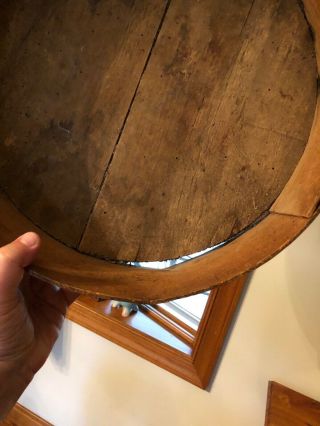 Antique Primitive Round Bentwood Pantry Cheese Box Wood 15” Round 8