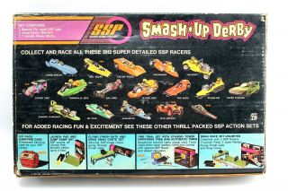 Vintage SSP Smash Up Derby Blast - Em Car Playset & Box Kenner 1957 Ford & Chevy 10