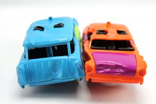 Vintage SSP Smash Up Derby Blast - Em Car Playset & Box Kenner 1957 Ford & Chevy 7