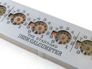 Calcumeter 7 - Dial Plus Clearing Adder / Adding Machine 12
