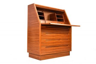 Danish Modern Teak Secretary By Nils Jonsson For Torring