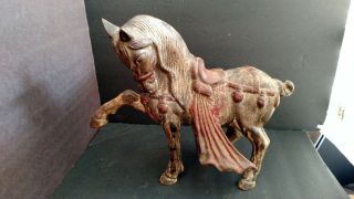 Antique Cast Iron Tang Style Horse
