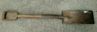Vintage Wooden " D " Handle Shovel.