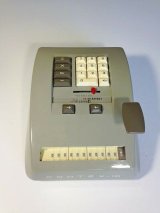 Contex - 10 Adding Machine Vintage Calculator - With Issue - For Repair -