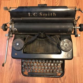 Vintage LC Smith & Corona 8 - 12 in.  Typewriter 1930 ' s 2