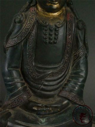 Very Large Old Chinese Tibet Bronze Kwanyin Image Statue Figure of Avalokitesvar 6