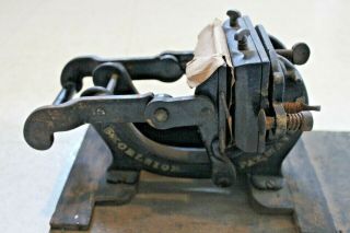 Rare Antique Kelsey Excelsior Printing Press Small Size Patent 1873 3