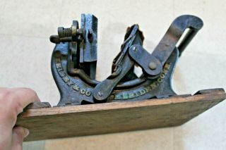 Rare Antique Kelsey Excelsior Printing Press Small Size Patent 1873 6