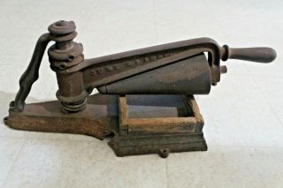 Antique Printing Press S.  W.  Lowes Patent July 29,  1856 Civil War Era Ultra Rare