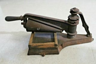 Antique Printing Press S.  W.  Lowes Patent July 29,  1856 Civil War Era Ultra Rare 4