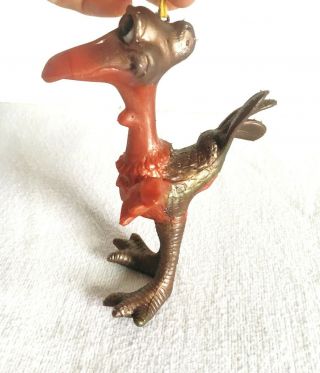 Vintage 1960 ' s Russ Berrie Oily Jiggler LOONEY BIRD Purple & Pink Figure RARE 3