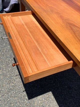 Thomas Moser cherry desk table Signed and Dated 1989 7