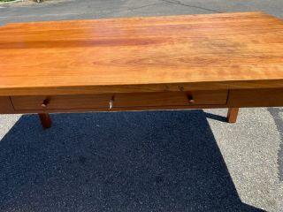 Thomas Moser cherry desk table Signed and Dated 1989 8