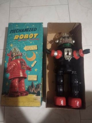 Rare Mechanized Robot 1957 Battery Operated Robby Robot Forbidden Planet Toy