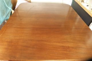 QUALITY CHIPPENDALE ANTIQUE c19th DINING TABLE with 3 LEAVES MAHOGANY 5