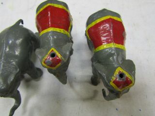 PRE WAR BRITAINS DIECAST LEAD CIRCUS SCENE ANIMALS,  CLOWNS,  RINGMASTER,  RARE 6